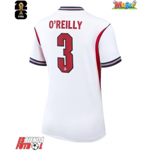 Inglaterra Nico O'Reilly #3 Primera Equipación Mujer Mundial 2026 Manga Corta